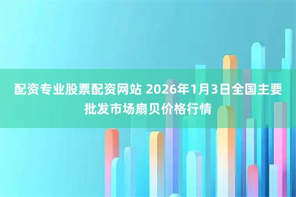 配资专业股票配资网站 2026年1月3日全国主要批发市场扇贝价格行情